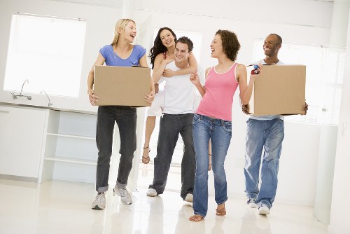 Moving truck service near Bishopsgate office buildings