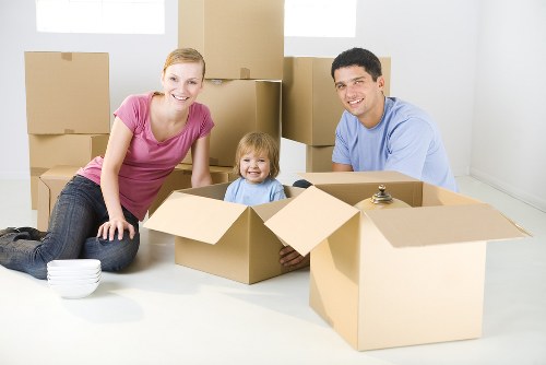 Removal team planning a house move near Bishopsgate streets
