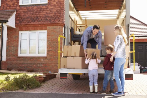 Bishopsgate Removals team preparing a professional relocation service