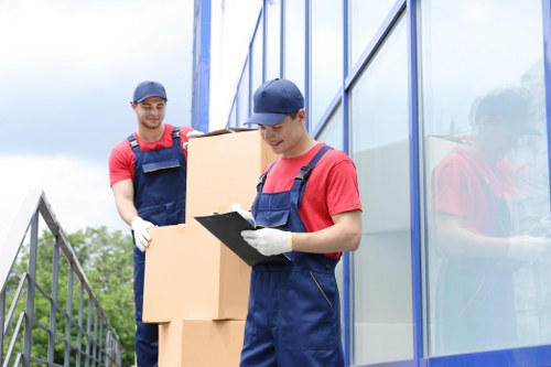 Waste disposal and sorting during a removal service
