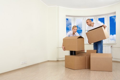 Packing and furniture protection for a Bishopsgate home removal