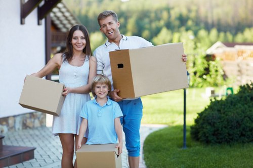 Careful packing and labeling for Bishopsgate moving services in an urban relocation