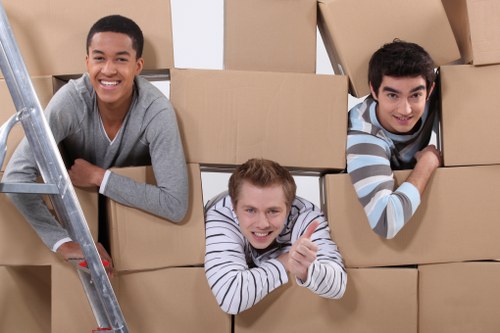 Packing and furniture protection for a flat move in Bishopsgate