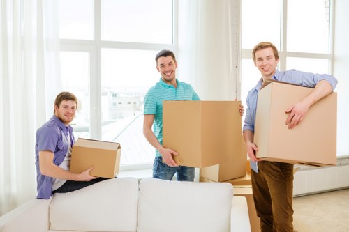 Clean and organized moving process representing Bishopsgate Removals