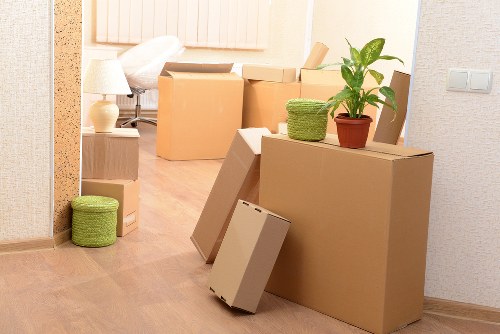 Local removals service supporting a commercial relocation in Bishopsgate
